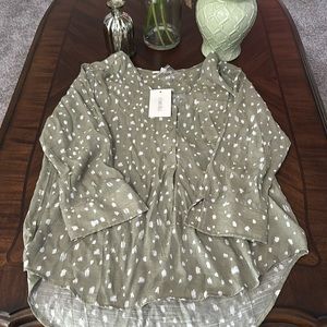 Perfect work blouse sage green